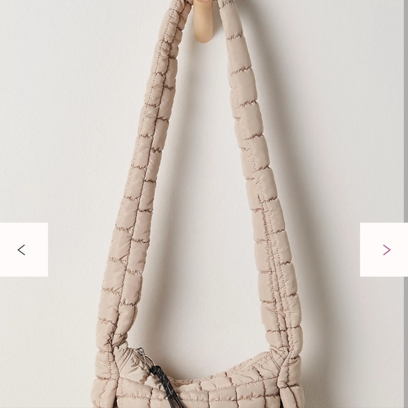 NWT* FREE PEOPLE Quilted Baby Carryall Sling Bag *Tofu* - Picture 9 of 13